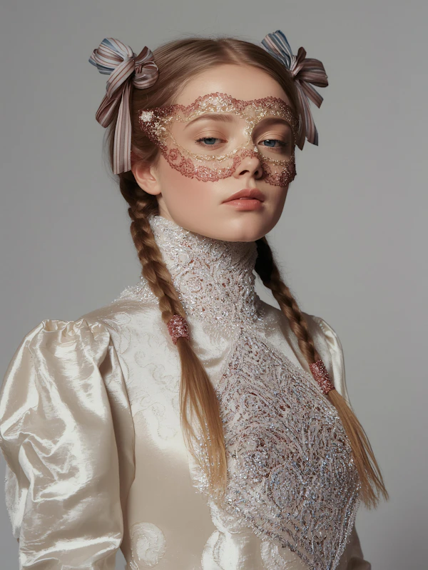 Elegant Masked Portrait