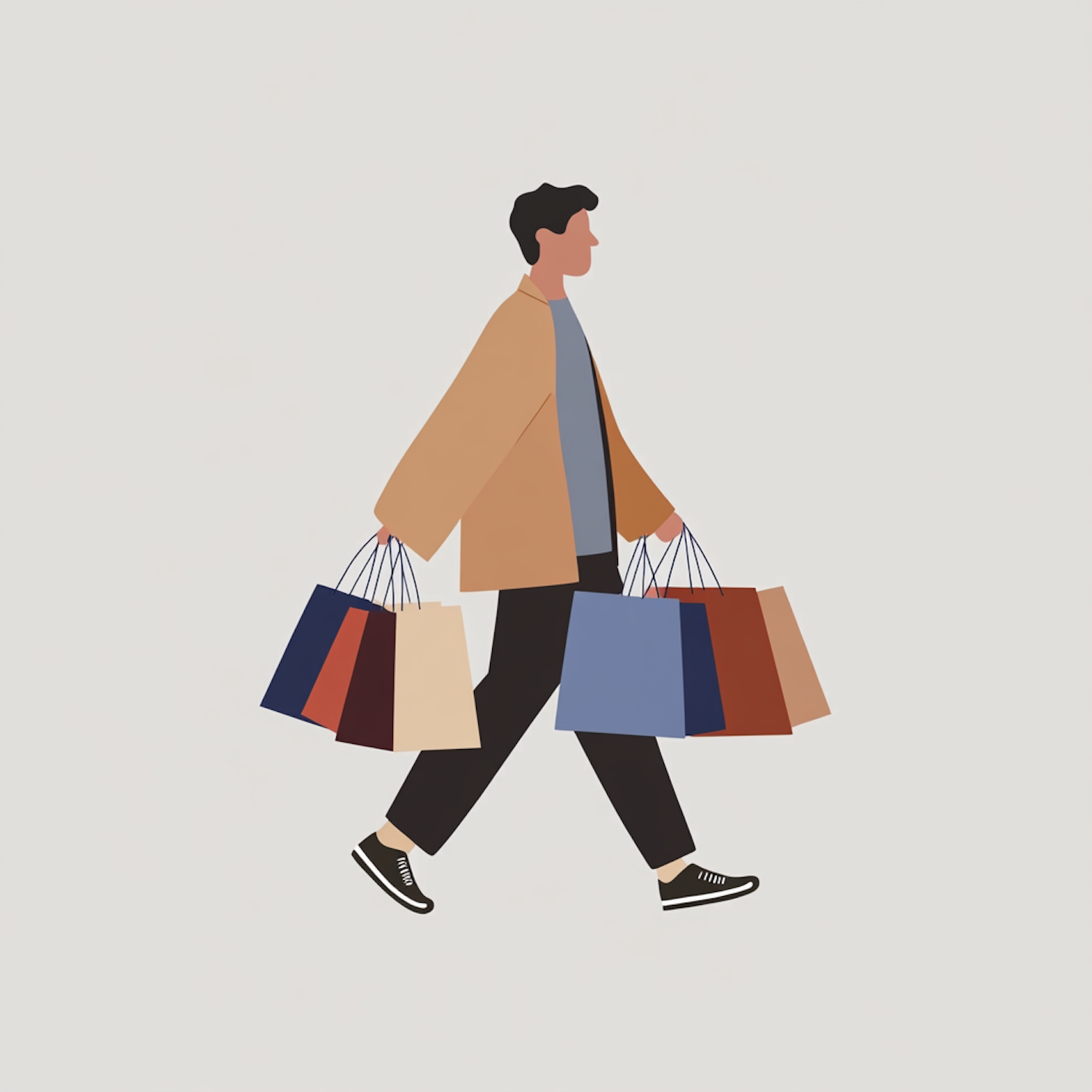 Stylized Shopping Illustration