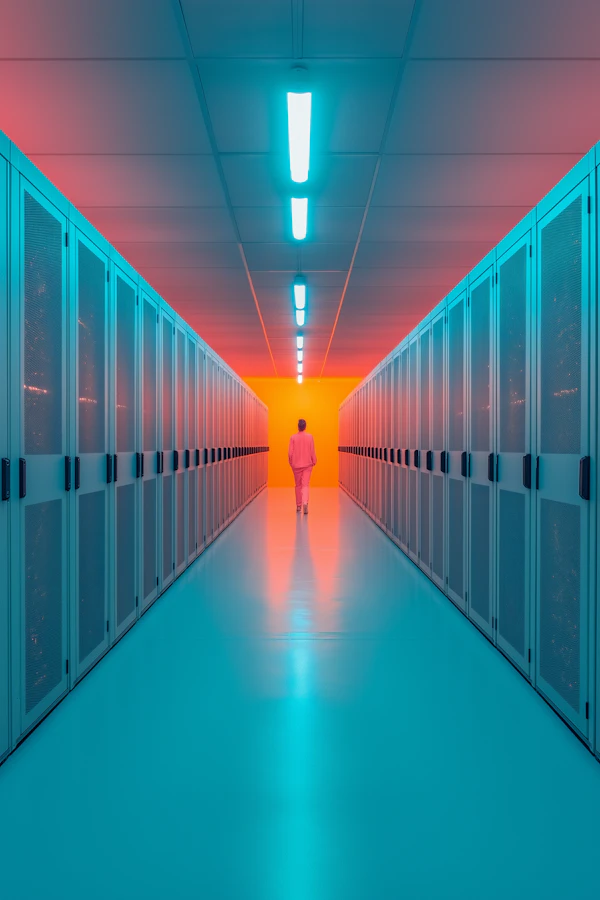 Futuristic Server Corridor