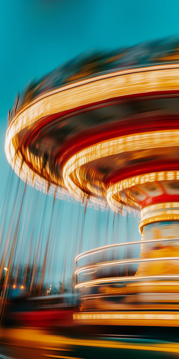 Vibrant Carousel in Motion