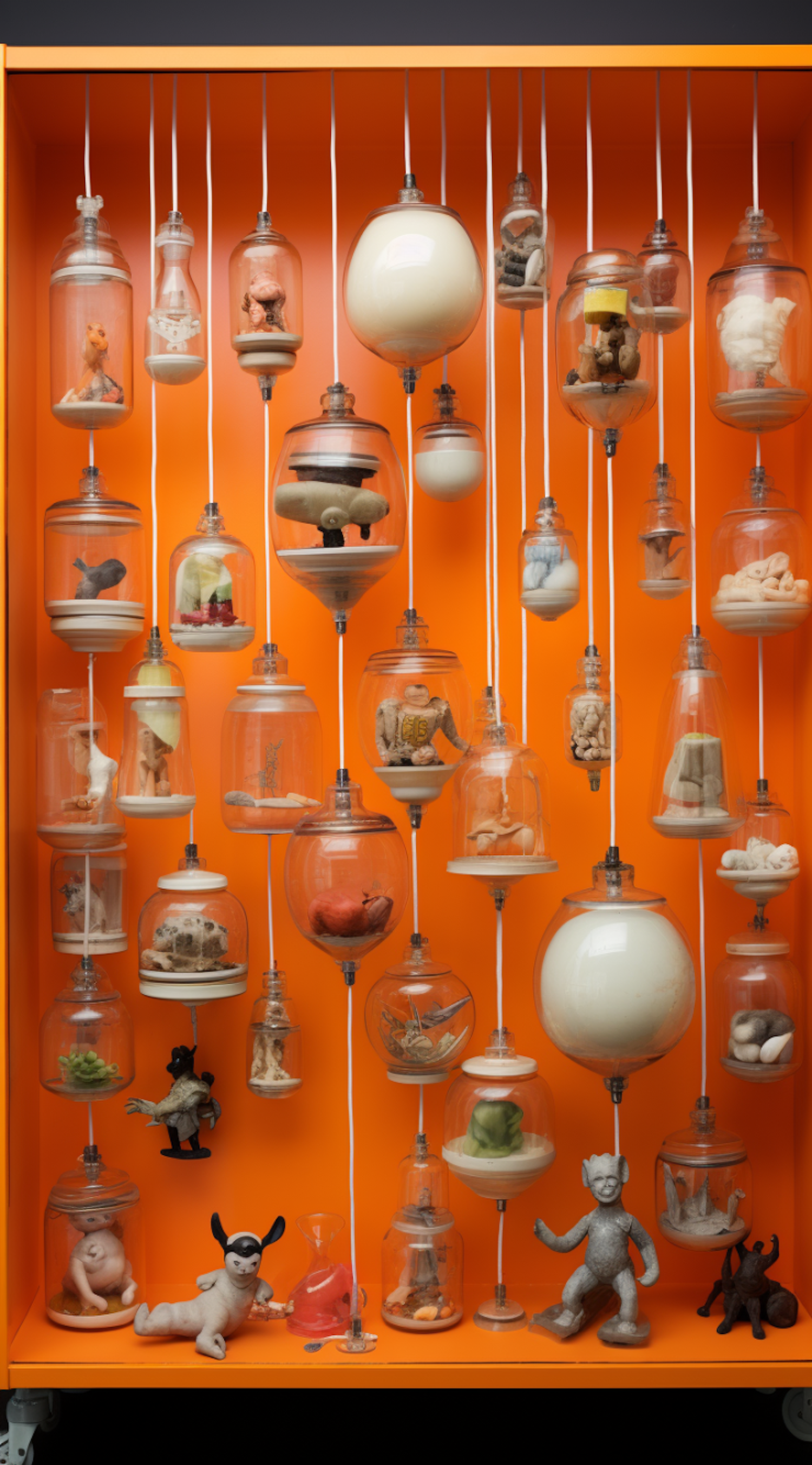 Curiosities in Suspension: An Eclectic Exhibition