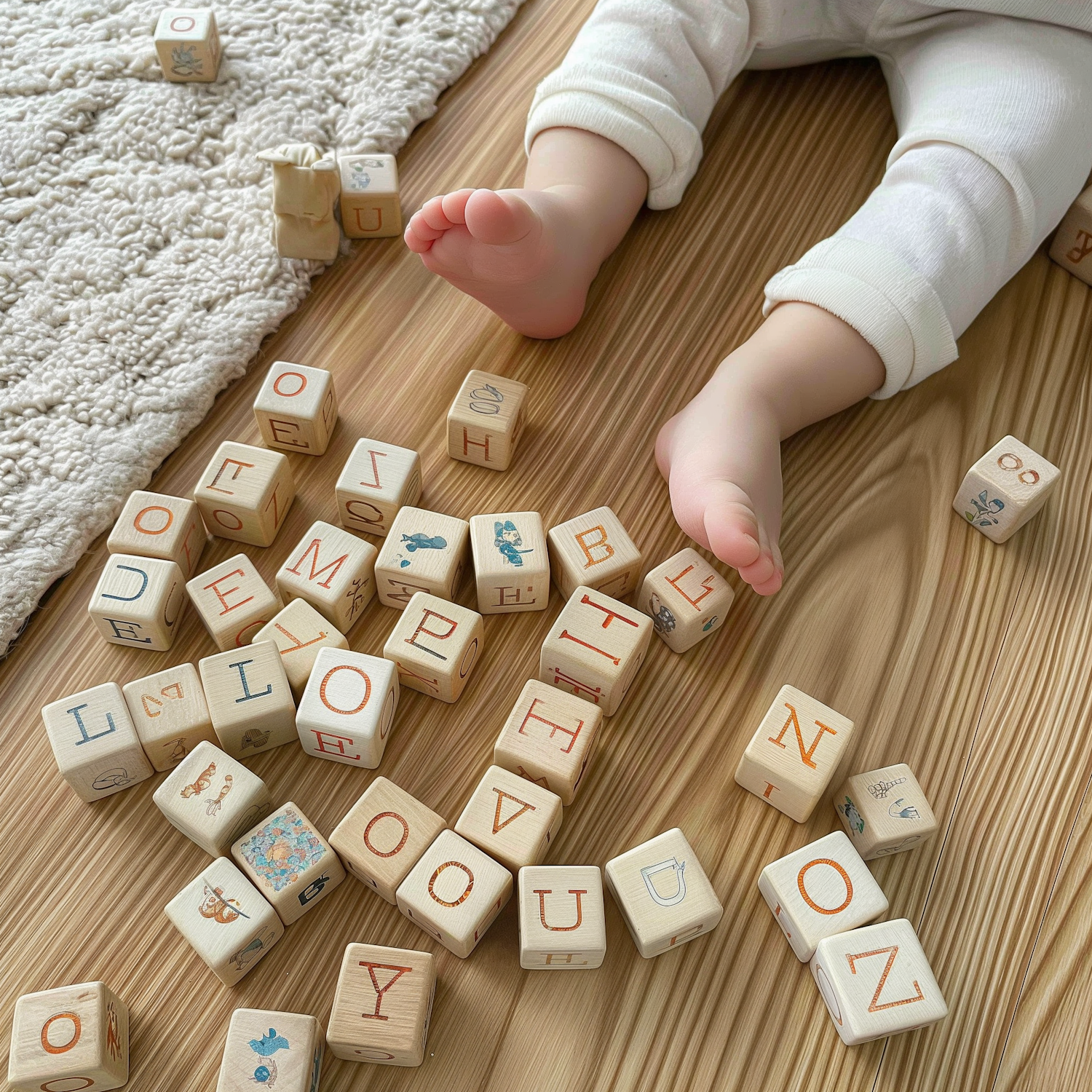 Child with Alphabet Blocks