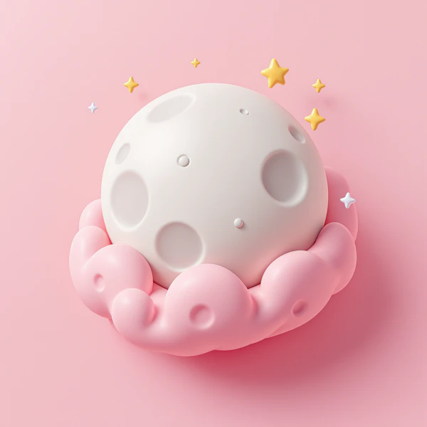 Dreamy Moon Illustration
