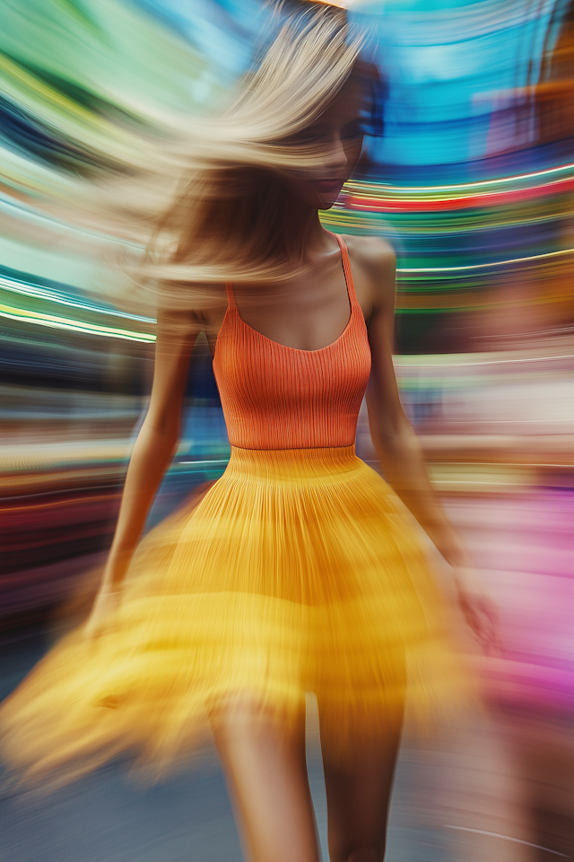 Vibrant Motion Portrait