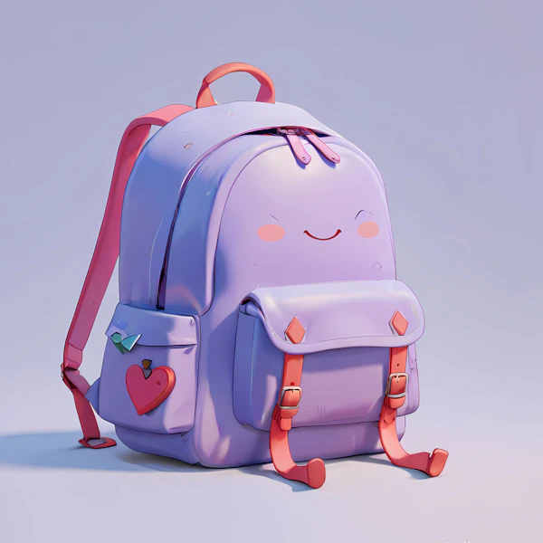 Whimsical Cartoon Backpack