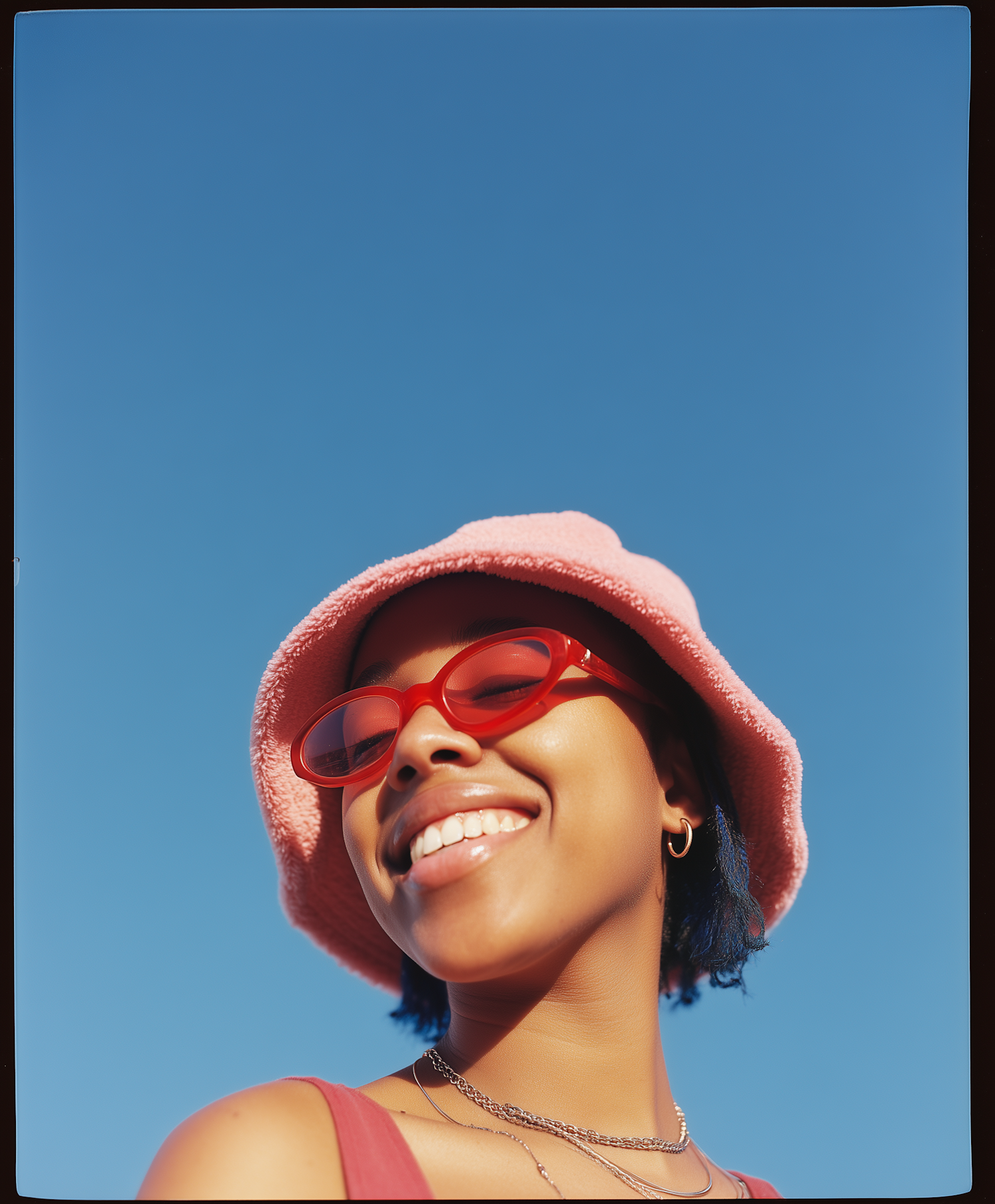 Smiling Woman in Summer