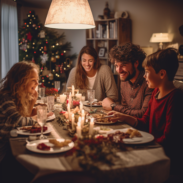 Festive Family Holiday Dinner