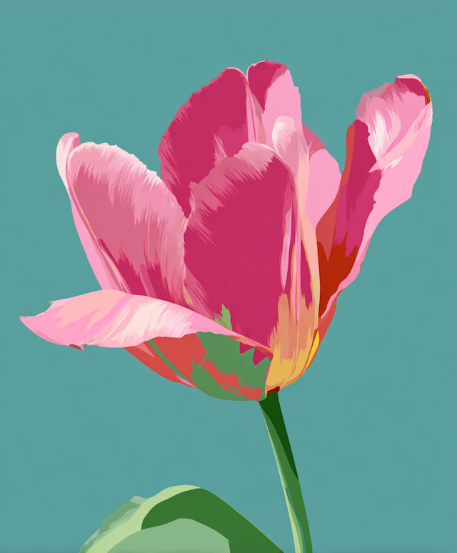 Graphic Tulip Art