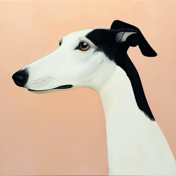 Serene Greyhound Portrait