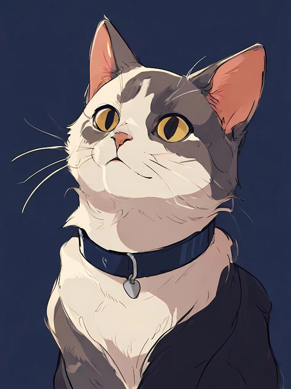 Stylized Cat Illustration
