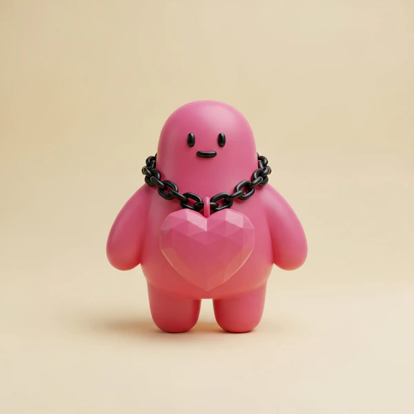 Pink Character Pendant