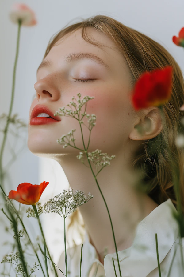 Dreamy Floral Portrait