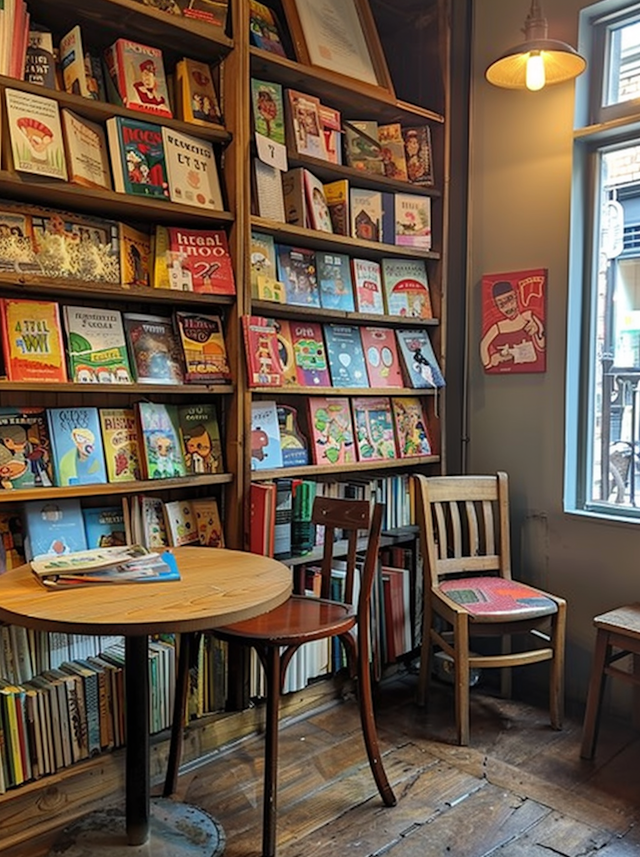 Cozy Bookstore Interior