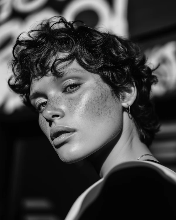 Black-and-White Portrait