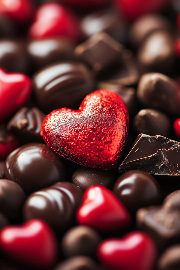 Assorted Chocolates with Heart