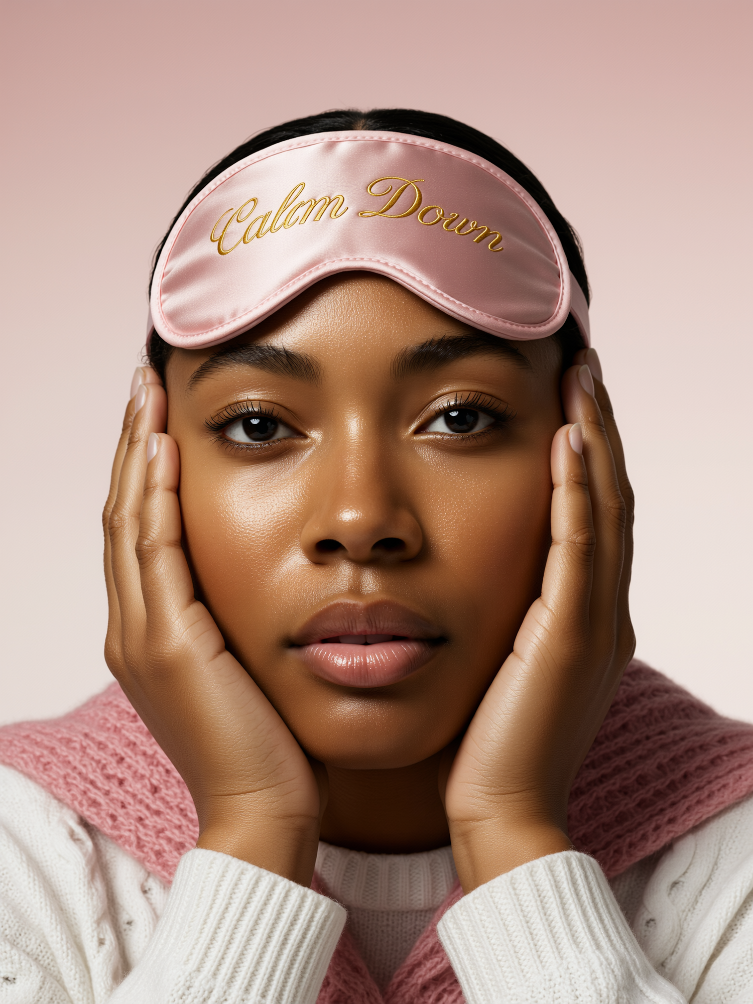 Serene Pink Portrait