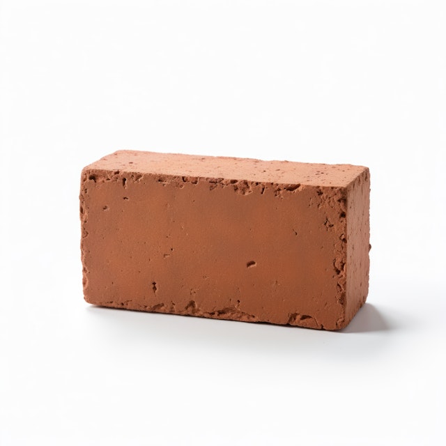 Red Brick on Light Background