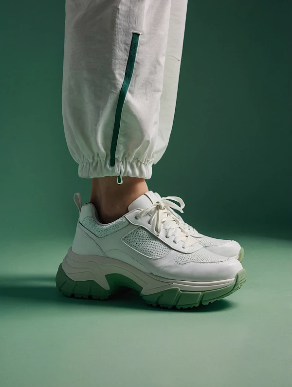 Green Accented Sneakers