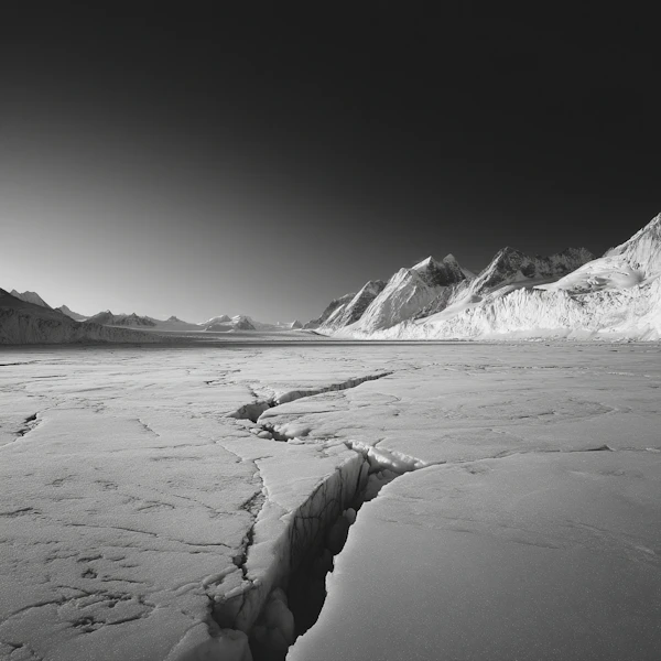 Frozen Ice Landscape