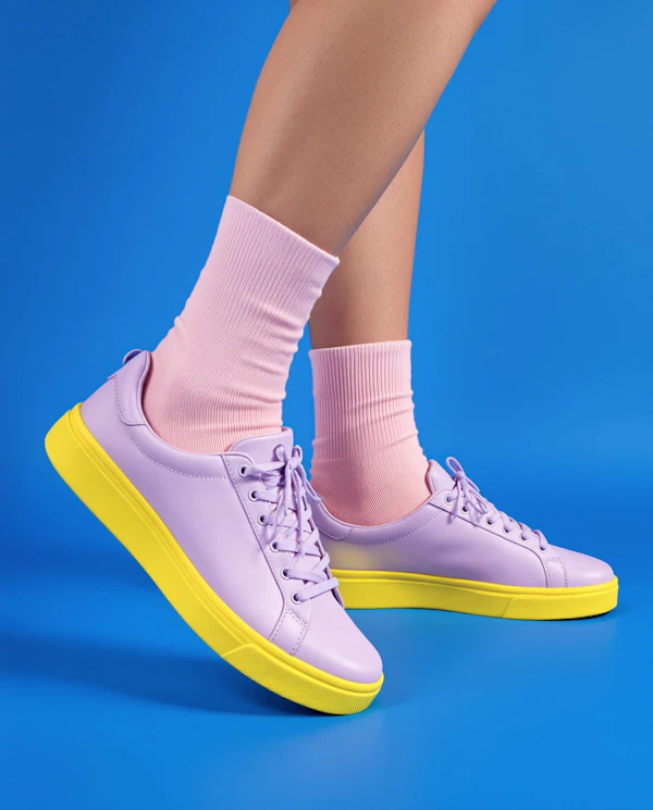 Colorful Sneakers Display