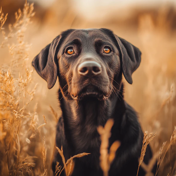 Black Labrador Sunset