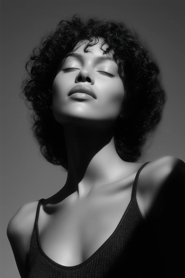 Serene Monochrome Portrait