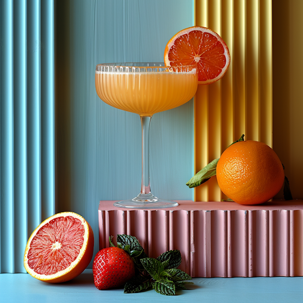 Vibrant Citrus Themed Still Life