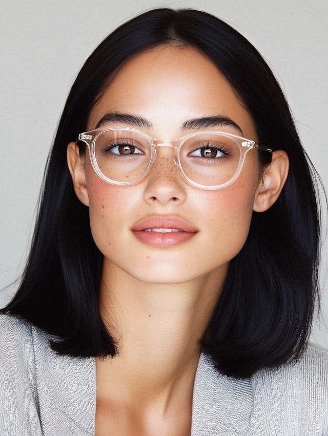 Close-up Portrait with Eyeglasses