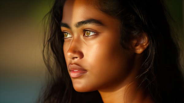 Serene Close-Up Portrait