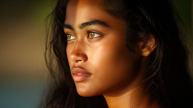 Serene Close-Up Portrait