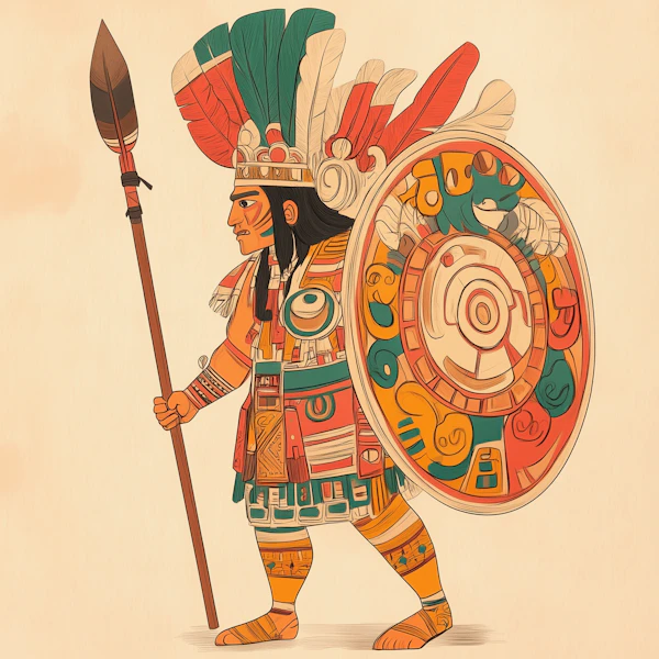 Stylized Warrior Illustration
