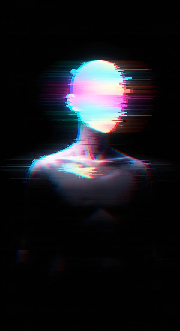 Glitch Art Humanoid