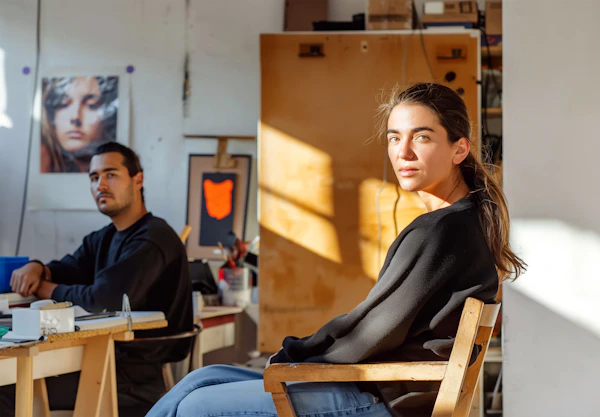 Artist's Studio in Sunlight