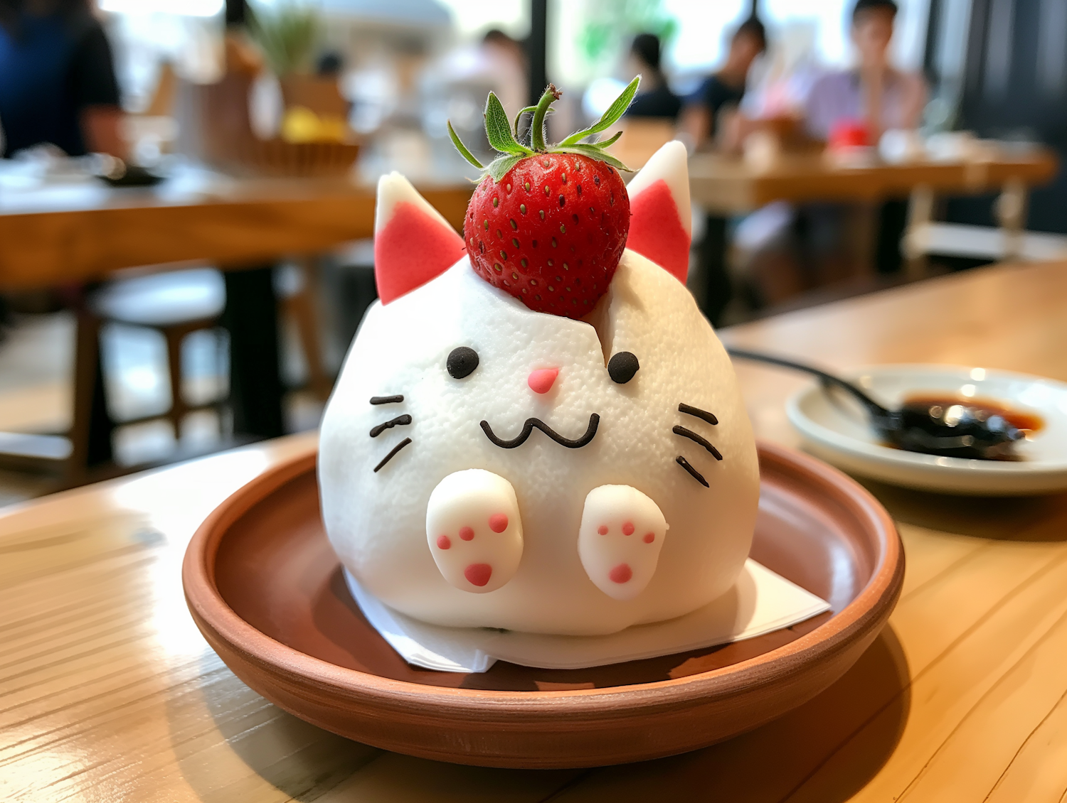 Cute Cat Food Decoration