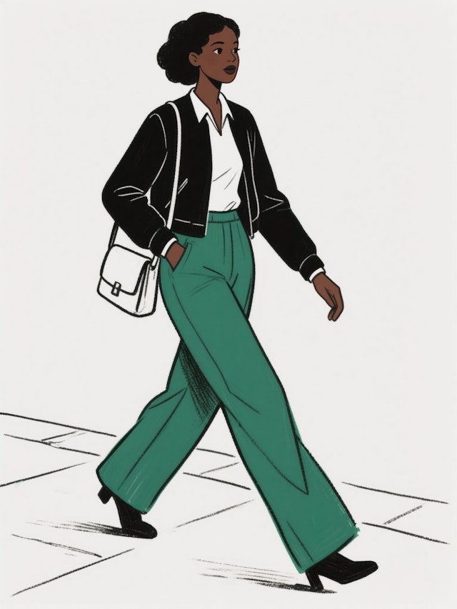 Stylish Individual Walk