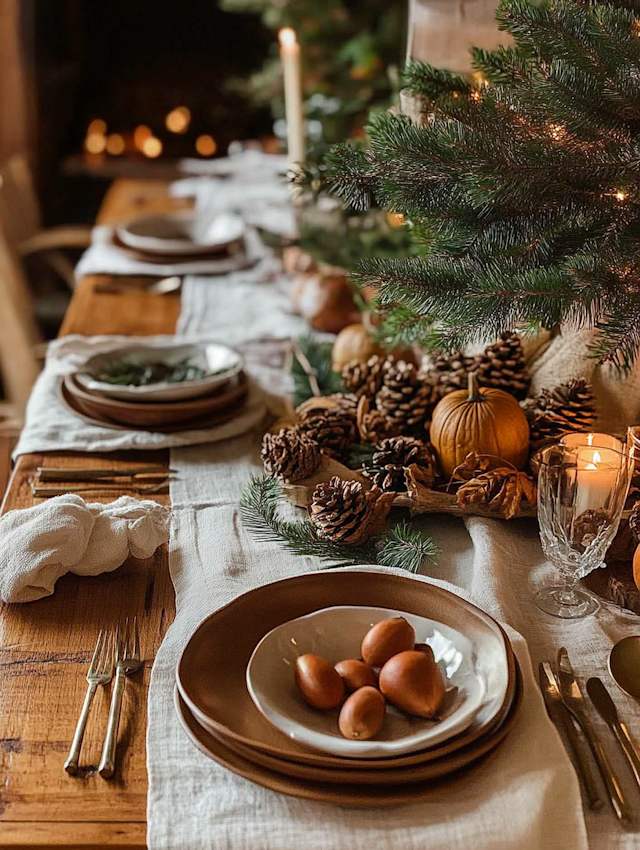 Rustic Autumn Dining Table