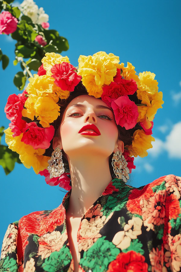 Floral Headdress Portrait