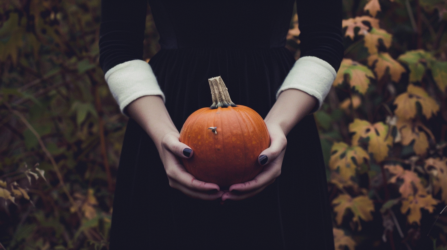 Autumn Pumpkin Holding