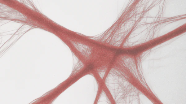 Fibrous Network Close-Up