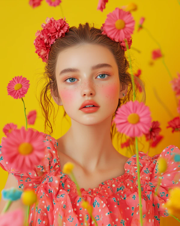 Floral Portrait Beauty