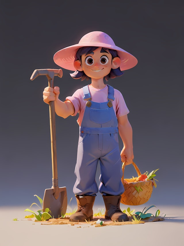 3D Farmer Illustration