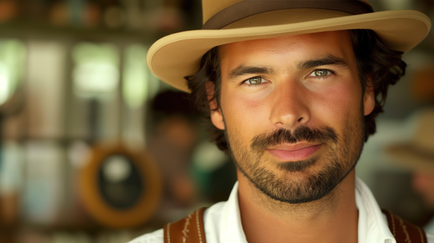 Portrait of Man in Hat