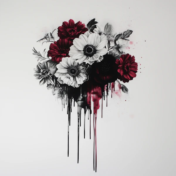 Abstract Floral Artwork