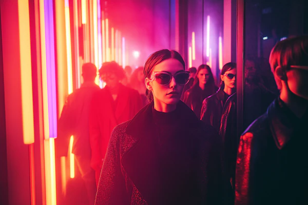Neon Corridor Fashion