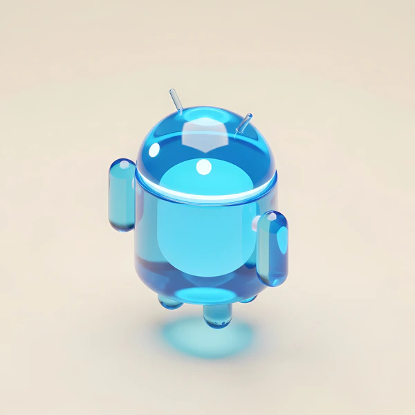 Translucent Blue Robot
