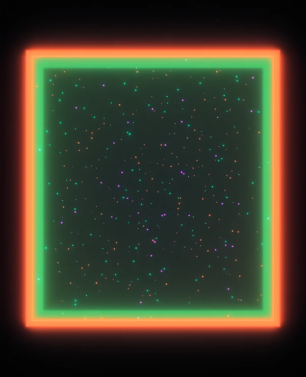 Neon Cosmic Frame