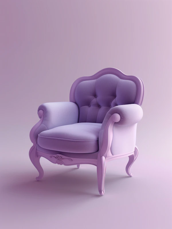 Lavender Vintage Armchair
