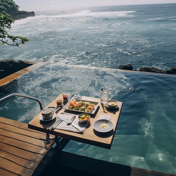 Tranquil Oceanfront Breakfast Bliss