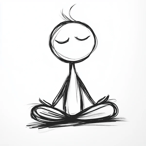 Meditative Stick Figure