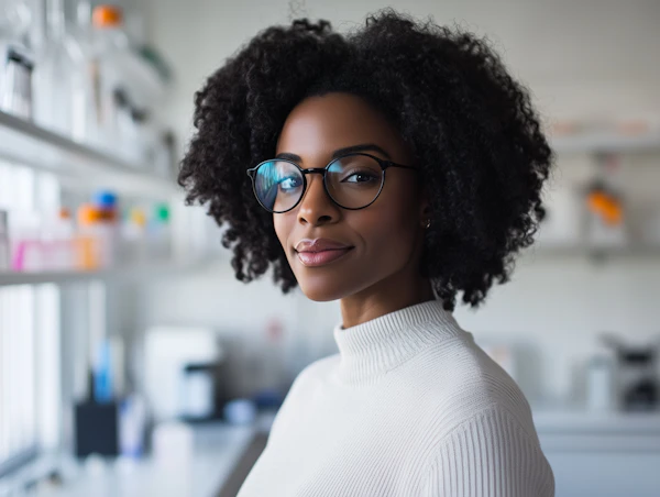 Woman in Laboratory Setting